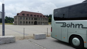 Ankunft auf dem Gelände in Flossenbürg